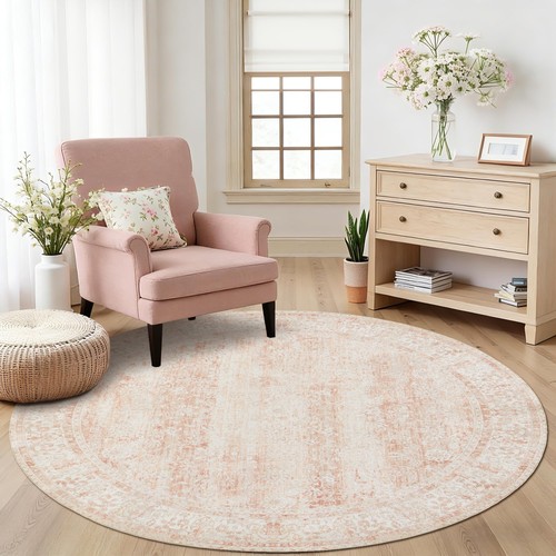Bileehome small pink 5ft round - 5ft,