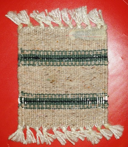 Hand woven rug - woven, small