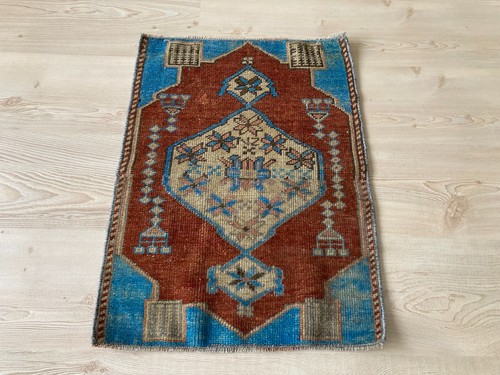 Red rug turkish vintage - rug,,
